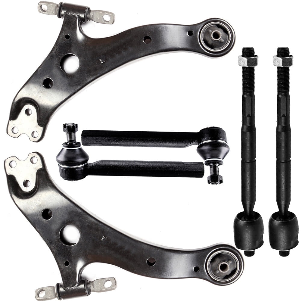 ECCPP Lower Control Arm Inner Tie Rod End Outer Tie Rod End fit for Lexus RX330 for Lexus RX350 for Toyota Highlander 6pcs