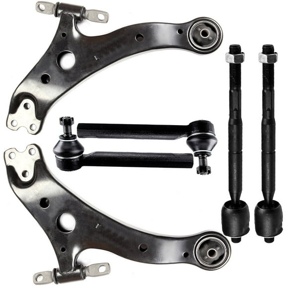 ECCPP Lower Control Arm Inner Tie Rod End Outer Tie Rod End fit for Lexus RX330 for Lexus RX350 for Toyota Highlander 6pcs