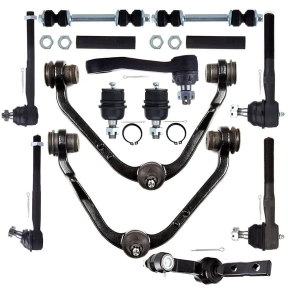 ECCPP Pitman Arm Idler Arm Inner Outer Tie Rod End Adjusting Sleeve Upper Lower Control Arm And Ball Joint Sway Bar for Ford Expedition for F-150 for F-250 for Lincoln Navigator