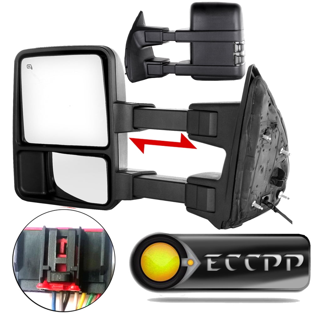 Ford F350 Super Duty 1999-2002 New Towing Mirrors Smoked LED Lights