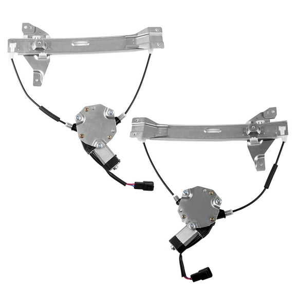 ECCPP Power Window Regulator Pair Set Rear Side Replacement fit for 2006-2015 For chevy Impala with Motor Assembly 10338753 10338752