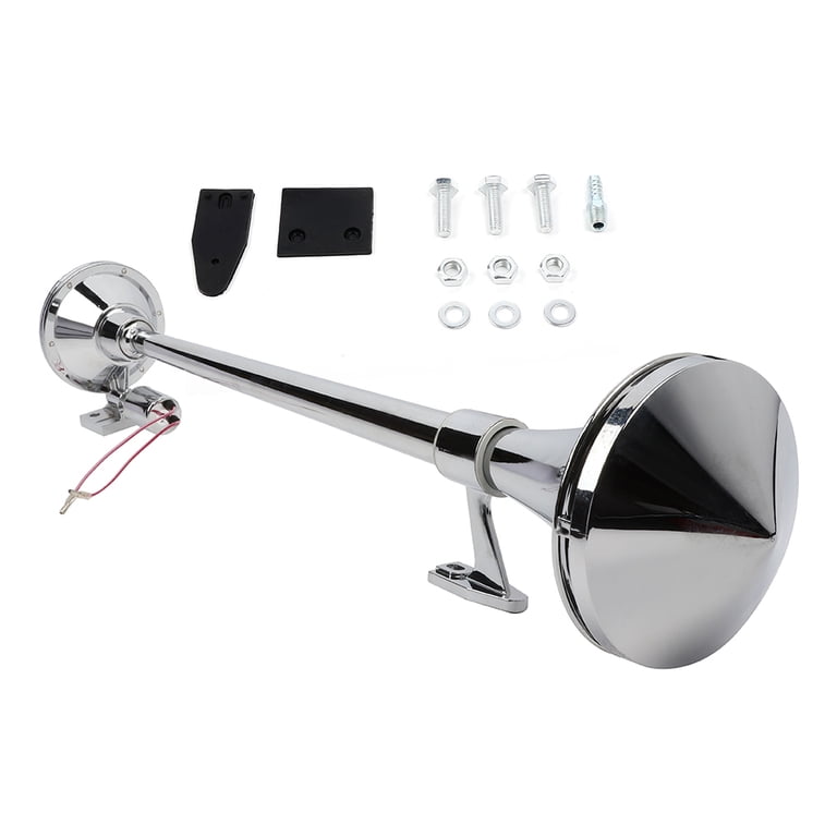 KUNTEC 12V 150DB Electric Air Horn – Single Trumpet, Compressor, For Car/Truck/Boat
