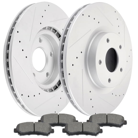 ECCPP Premium Ceramic Brake Pads Sets For 00-03 for Mercedes-Benz CLK3, 00-03 for Mercedes-Benz CLK430, 98-99 for Mercedes-Benz E300, 98-02 for Mercedes-Benz E3, 98-02 for Mercedes-Benz E430