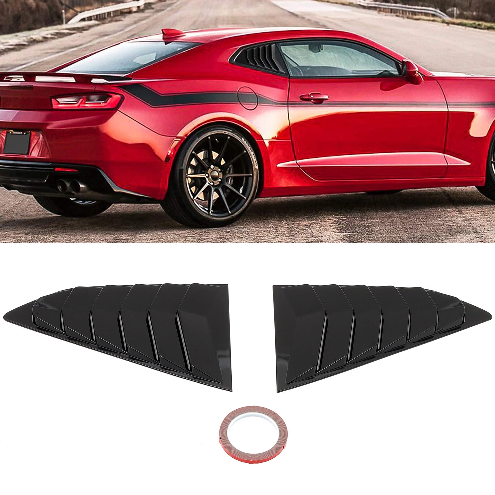 ECCPP Racing Rear Quarter Window Louvers ABS fit for 20162020 for