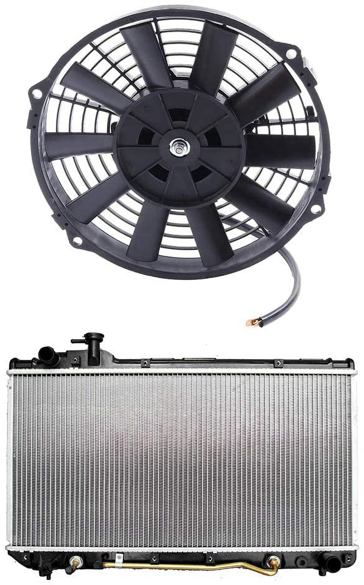 Rav4 Radiator Fans ECCPP Radiator Cooling Fan Kit Assembly Replacement fit for 1996 1997 ...