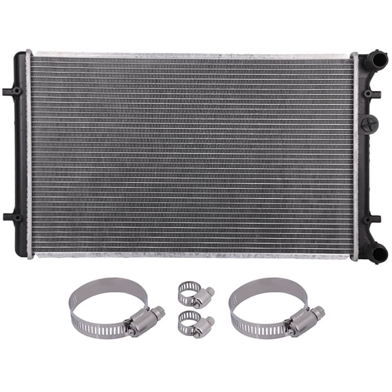 ECCPP Radiator for 2002 2003 2004 for Seat Toledo Sedan Sport and 4 pcs Oil Hose Clamps