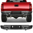 thumbnail image 1 of ECCPP Rear Step Bumper With D-ring LED Strip Light Replace for 2015-2017 for Chevrolet Silverado 2500, 1 of 7