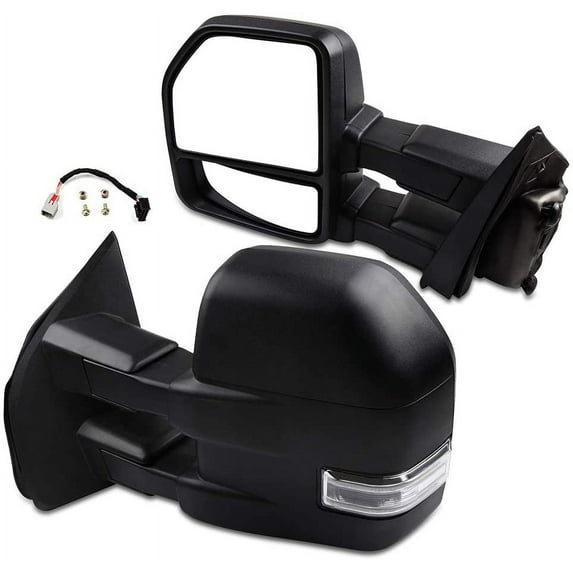 ECCPP Rear View Mirrors Towing Mirrors fit for 2015 2016 2017 for Ford F150 with Power Heated ADP11640001S