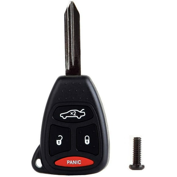 ECCPP Remote keyless entry, Replacement for Brand Uncut Remote Head Key Fob for Dodge for Chrysler for Jeep for Mitsubishi KOBDT04A 05183683AA Fits select: 2005-2006 CHRYSLER 300C TOURING