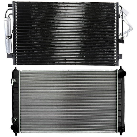 ECCPP Replacement 2988 Radiator 3639 Condenser fit for 2007-2013 for Nissan for Altima 2.5L 2007-2013 for Nissan for Altima 3.5L 2009-2014 for Nissan for Maxima 3.5L