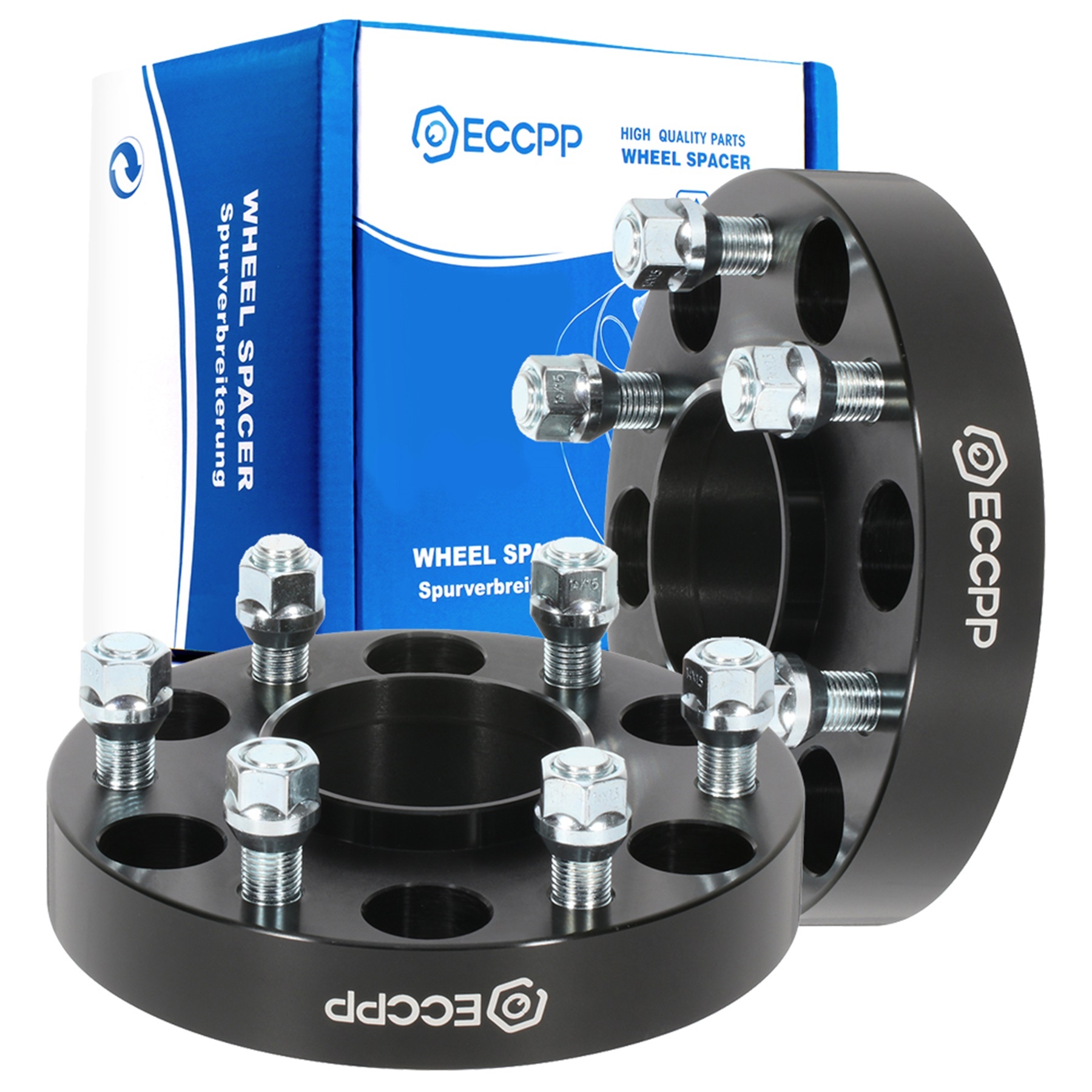 KYX 4pc 1" Wheel Spacers – 6x5.5 / 6x139.7 – 14x1.5 Studs – 108mm CB – T6 6061 Billet Aluminum – Chevy Silverado Sierra 1500