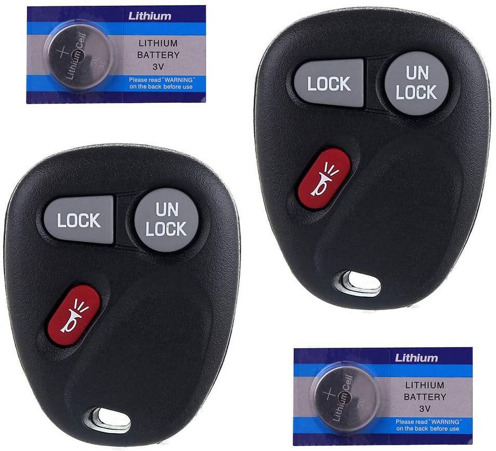 ECCPP Replacement for Complete Keyless Entry Remote Key Fob with