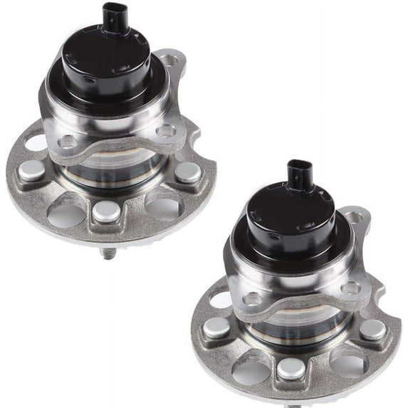ECCPP Replacement For Pair of 2 New Complete Rear Wheel Hub Bearing Assembly 5 Lugs w/ABS 2004-2007 For Lexus For Toyota 512282 x2