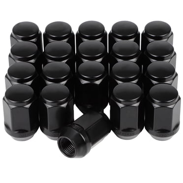 Autodayplus 32-Pack Chrome Open End Wheel Lug Nuts – 9/16-18 Thread, 0.83" Tall, Acorn 60° Seat – Fits Dodge