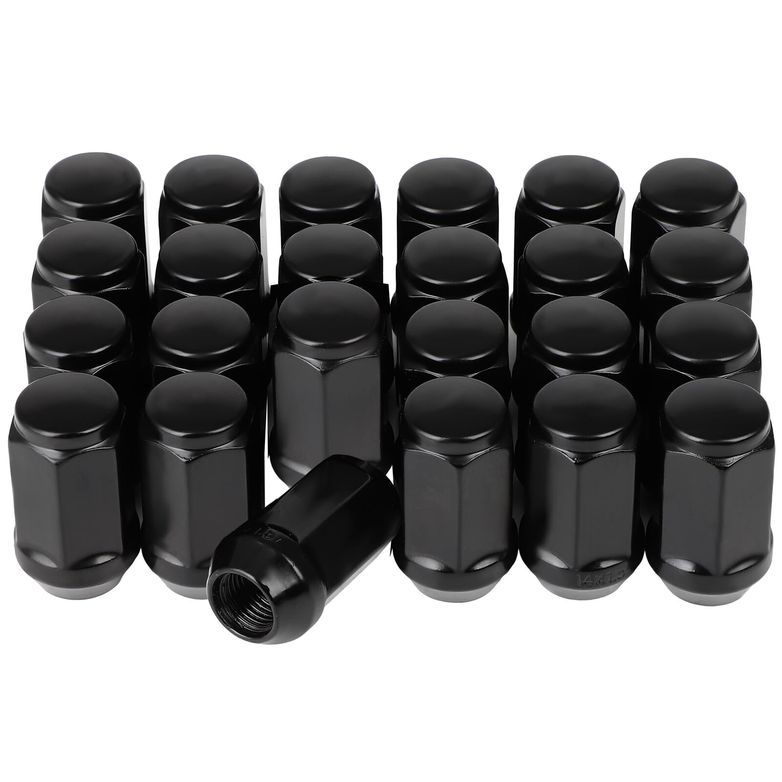 ECCPP Replacement for Wheel Lug Nuts 24pcs M14x1.5 Black Lug Nuts 1.8"(45mm) Tall For Chevrolet 92 93 94 95 96 97 98 99 00 01 02 03 04 05 06 07 08 09 10 11 12 13 14 15 16 17 18 19 20 21 22