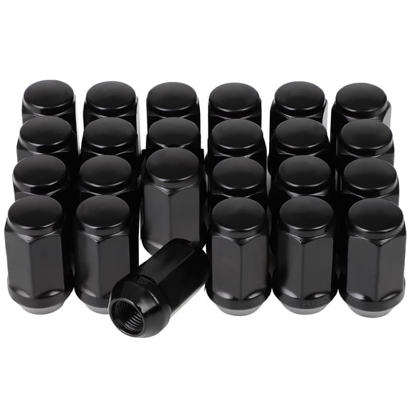 ECCPP Replacement for Wheel Lug Nuts 24pcs M14x1.5 Black Lug Nuts 1.8"(45mm) Tall For Chevrolet 92 93 94 95 96 97 98 99 00 01 02 03 04 05 06 07 08 09 10 11 12 13 14 15 16 17 18 19 20 21 22