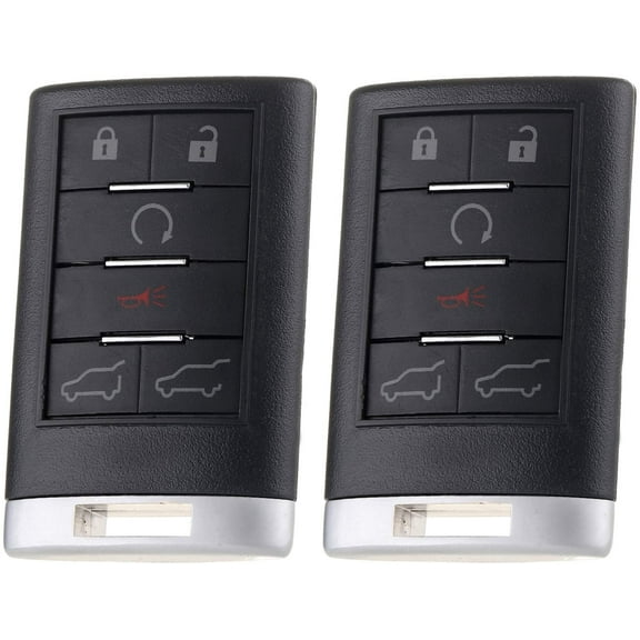 ECCPP Replacement fit for Keyless Entry Remote Key Fob Chevy GMC Cadillac Series OUC6000066 (Pack of 2) Fits select: 2009-2015 CHEVROLET TRAVERSE LT, 2007 CHEVROLET TAHOE C1500