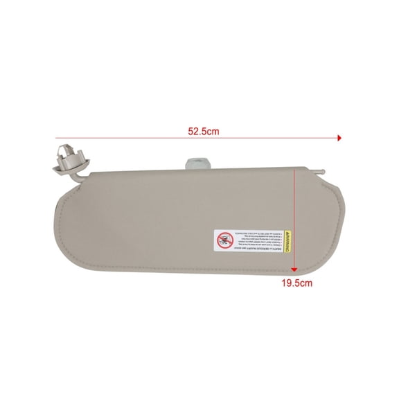 ECCPP Right Passenger Side Sun Visor Assembly Without Sunroof Beige Fits For 2003-2019 For Chevrolet GMC()