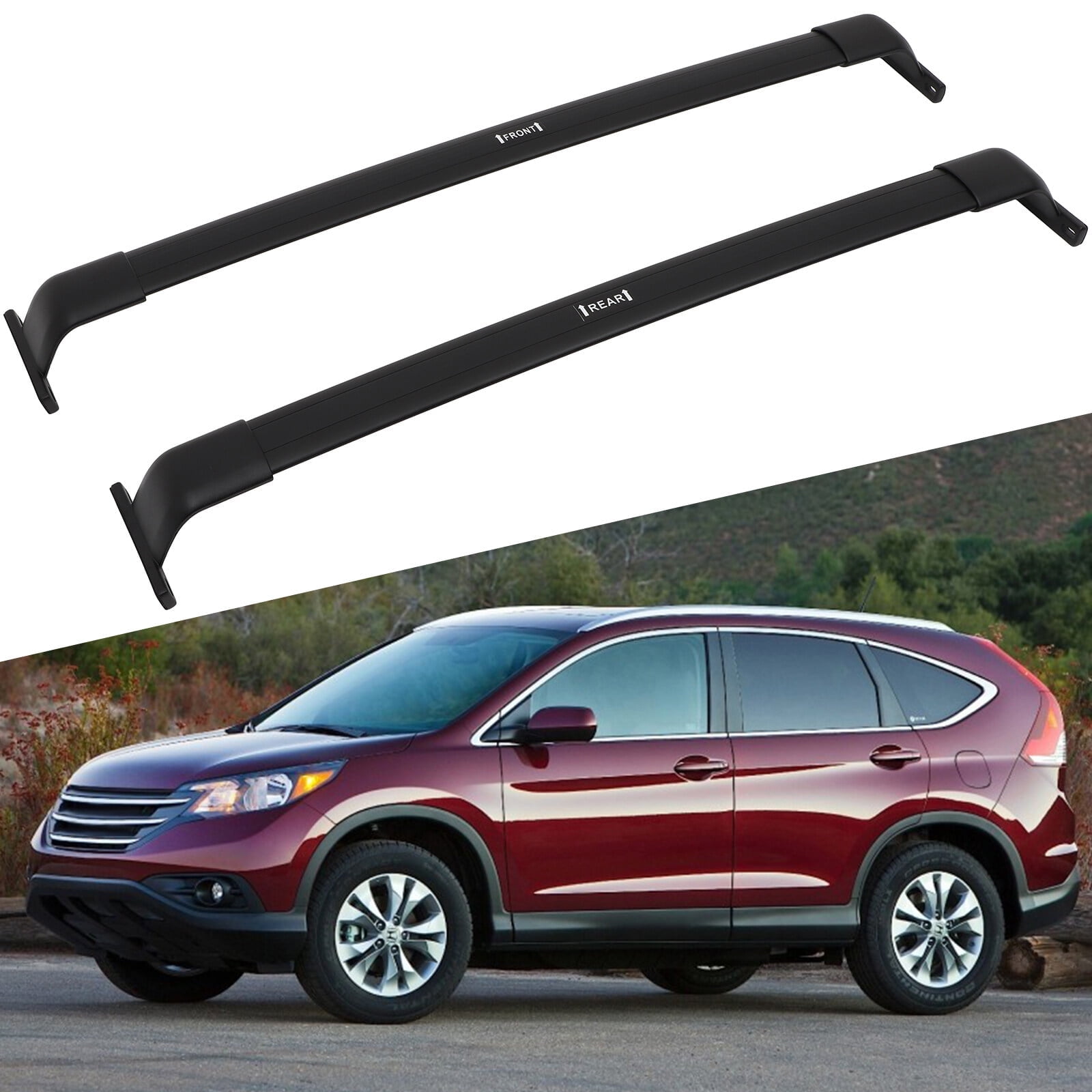 ECCPP Roof Rack Cross Bars Compatible With 2012 2016 for Honda CRV Rooftop Luggage Rack Max Load 150LBS Aluminum Rooftop Cargobar Carrier Walmart