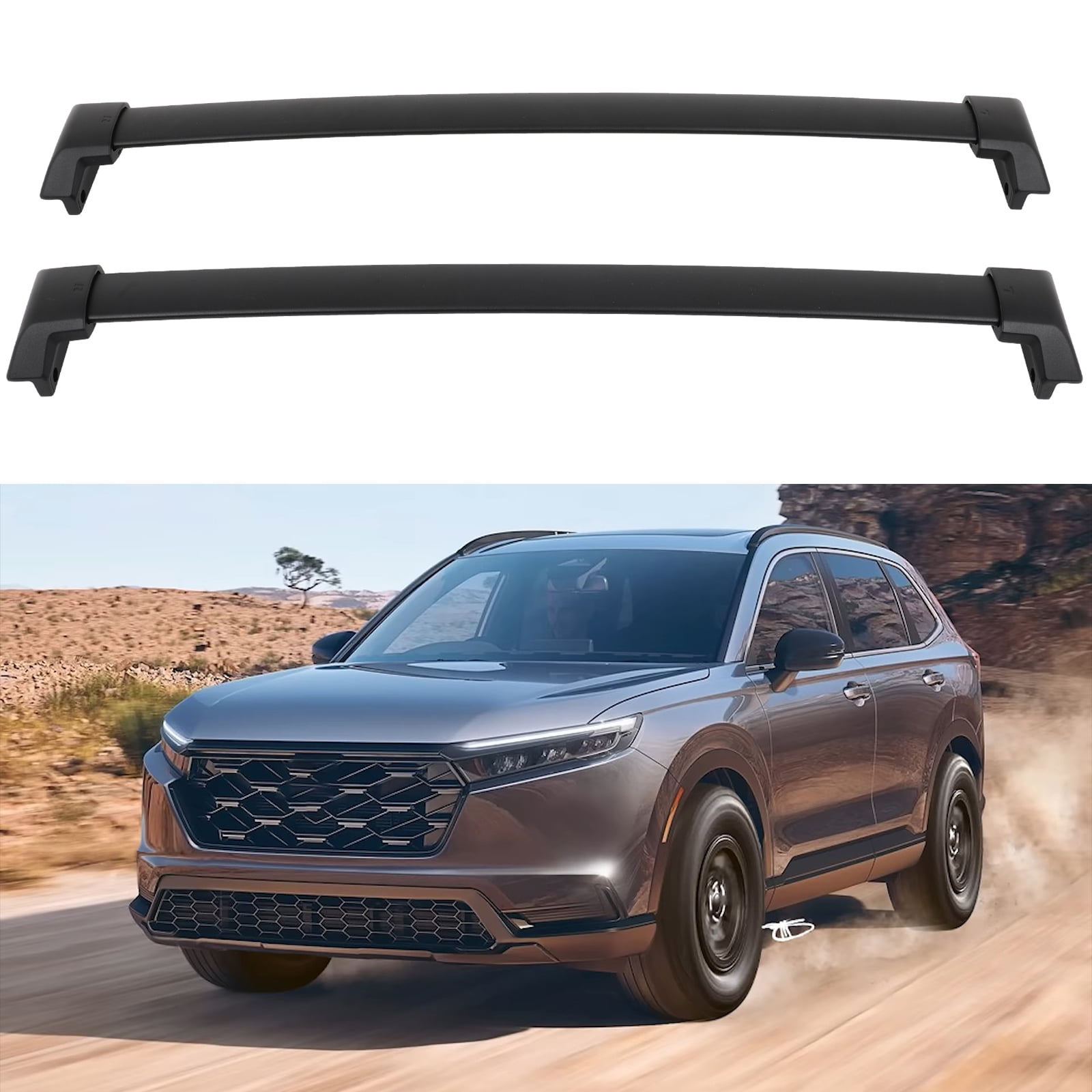 ECCPP Roof Rack Cross Bars&nbsp;Compatible with&nbsp;2023-2024 for Honda for CR-V Black Rooftop Cargobar Carrier
