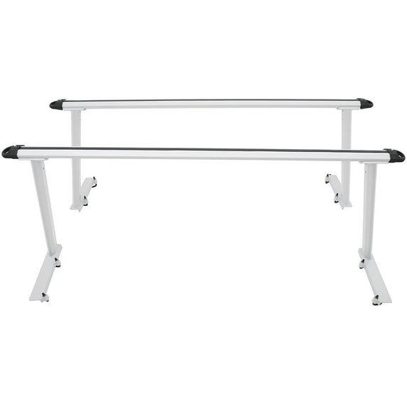 ECCPP Silver Pickup Truck Bed Ladder Rack Fits 71" Silver Pickup Truck Bed Ladder Rack Universal Aluminum Extendable Pickup Truck