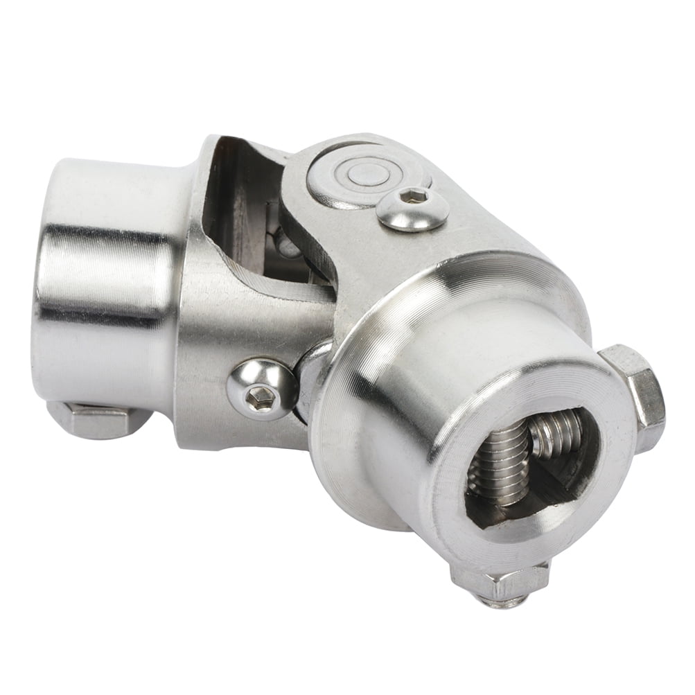 ECCPP Stainless Steel Single 3/4" DD X 3/4" DD Steering Shaft Chrome Single Universal U Joints