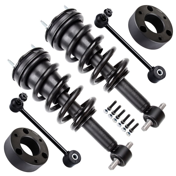 ECCPP Suspension And Lift Kit 2007 2008 2009 2010 2011 2012 2013 for Chevrolet Avalanche for Chevrolet Suburban 1500 for Chevrolet Tahoe for GMC Yukon - Lift Kit Shocks Struts Sway Bar Link Set