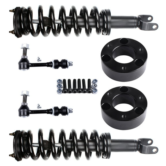 ECCPP Suspension And Lift Kit For 2006 2007 2008 for Dodge for Ram 1500 - Front Sway Bar End Link 171111 F Strut Spring Assembly Front Shock Absorber 2.5 inch front leveling lift kit
