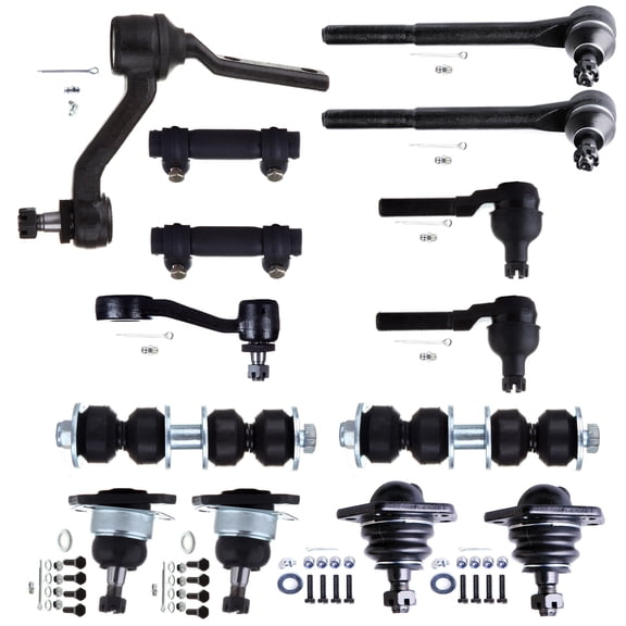 ECCPP Sway Bar Link Idler Arm Inner Outer Tie Rod End Lower Ball Joint Pitman Arm Adjusting Sleeve Upper Ball Joint For Chevy Blazer S10 for Gmc Jimmy Sonoma for Isuzu Hombre for Oldsmobile Bravada