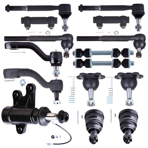 ECCPP Sway Bar Link Idler Arm Inner Outer Tie Rod End Pitman Arm Tie Rod Adjusting Sleeve Lower Upper Ball Joint For Chevy C1500/C1500 Suburban C2500 Tahoe for Gmc C1500/Suburban C2500 Yukon