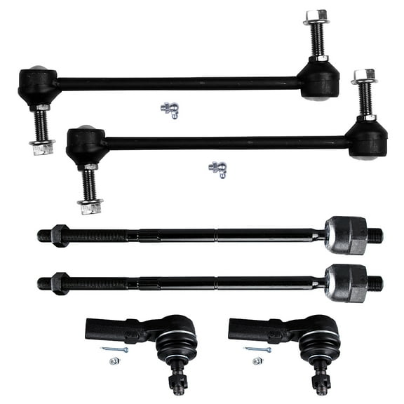 ECCPP Sway Bar Link Kit 2005 2006 2007 2008 2009 2010 for Ford for Mustang - Inner Tie Rod Ends Front Sway Bar End Links Outer Tie Rod Ends