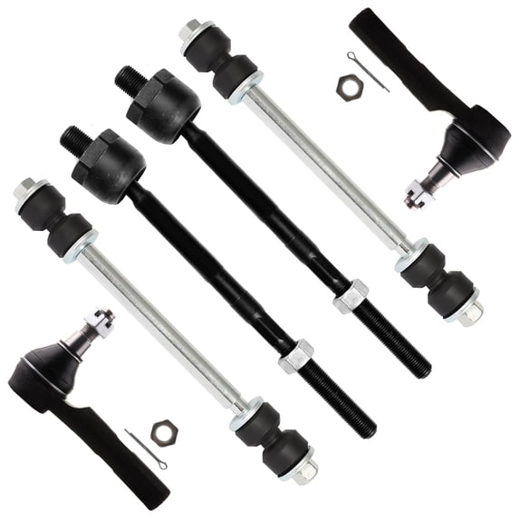 ECCPP Sway Bar Link Kit For 2001 2002 2003 for Ford Explorer - Front Outer Tie Rod End Front Sway Bar End Link Inner Tie Rod End