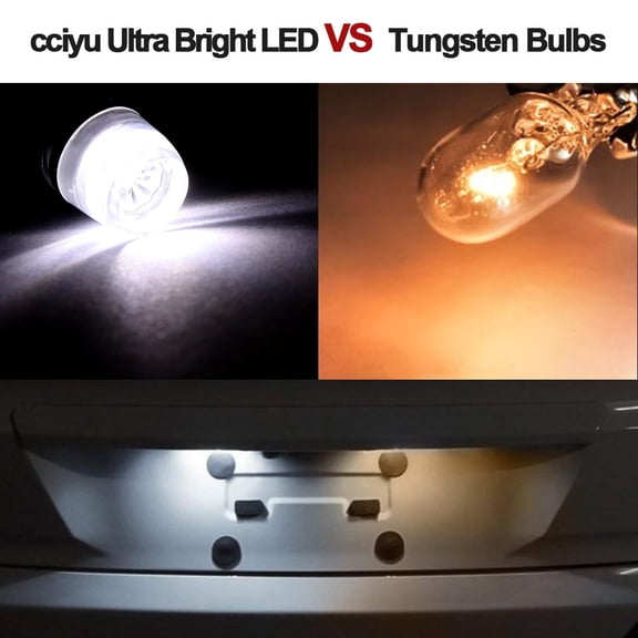 ECCPP T10 Samsung 2323 SMD White LED Bulbs (White Light Total 1)
