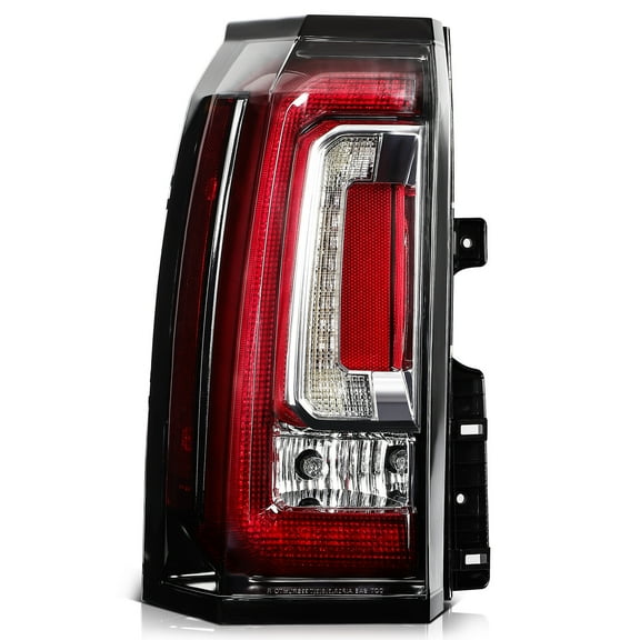 ECCPP Tail light Assembly Compatible For GMC Yukon 2015-2020,For GMC Yukon XL 2015-2020 Driver Side (Red Housing Clear & Red Lens)