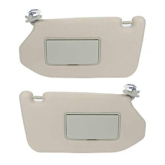 ECCPP Tan Beige Sun Visor Left + Right fit for 2013-2018 Pathfinder 2014-2017 for Infiniti QX60 2013 for Infiniti JX35 Automobile Windshield Visor with Sunroof