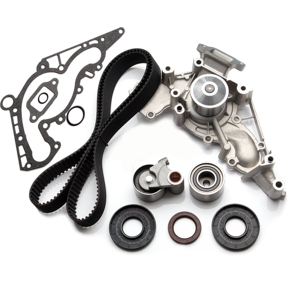 ECCPP Timing Belt Water Pump Kit Fit for 2001-2007 for Lexus GS430 2003-2009 for Lexus GX470 1998-2007 for Toyota Land Cruiser 2001-2009 for Toyota Sequoia 2000-2009 for Toyota Tundra TBK298 WPTO036
