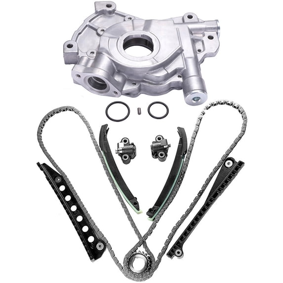 ECCPP Timing Chain Kit Oil Pump 90391SBC Fit For 2005-2008 for Ford F-250 Super Duty 2005-2008 for Ford Expedition 2004-2008 for Ford for F-150