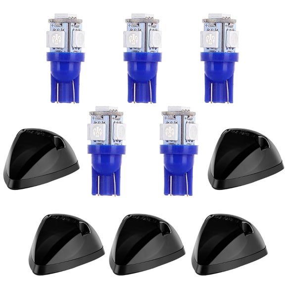 ECCPP Top Roof Running Light T10-5-5050-SMD Blue LED Bulbs (Total)