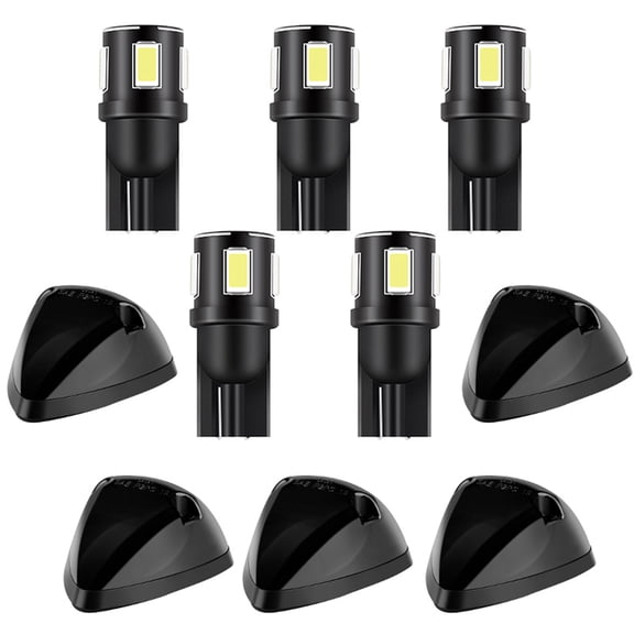 ECCPP Top Roof Running Light T10-6-5730-SMD White LED Bulbs (Total)