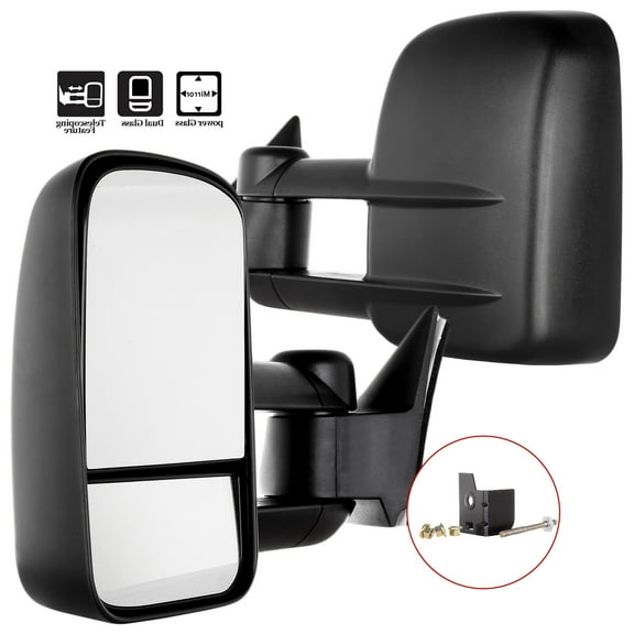 ECCPP Towing Mirror for 88-98 for Chevy for GMC C/K 1500 2500 3500 Power Side Pair Mirrors Fits select: 1988-2000 CHEVROLET GMT-400, 1995-2000 CHEVROLET TAHOE