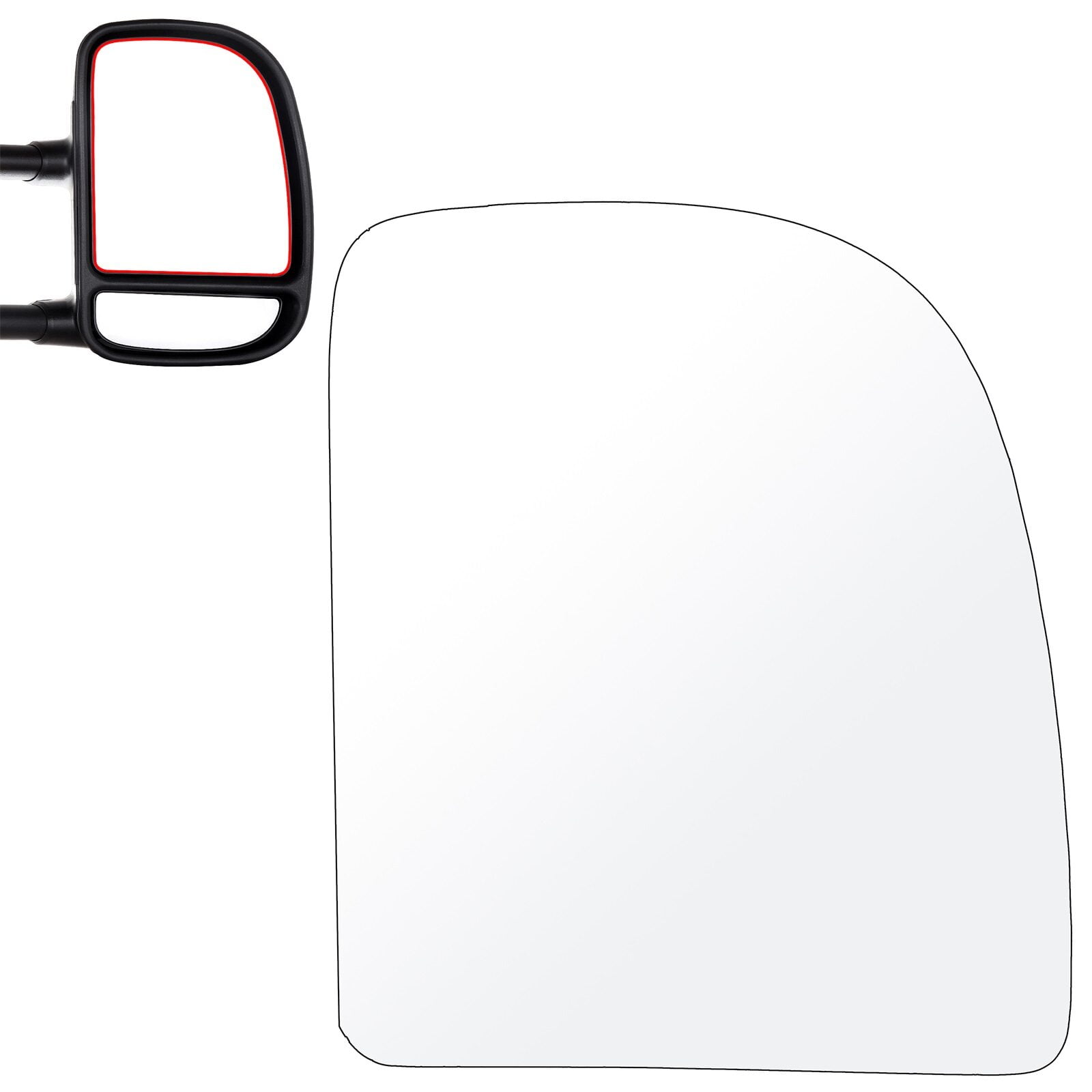 Tow Mirror Replacement Glass