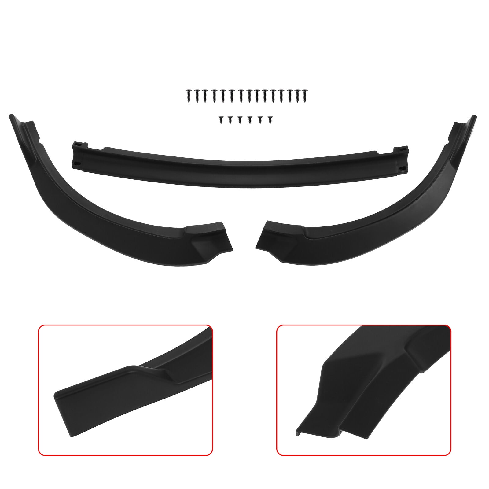 ECS Tuning Front Lip Spoiler - Gloss Black (Version 1) - Golf Mk7 GTI
