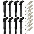 thumbnail image 1 of ECCPP UF270 8 ignition coils with 8 iridium Spark Plugs for Dodge for Jeep for Mitsubishi Liberty Grand Cherokee for Raider Com for MANder Nitro Durango Dakota 3.7L V6 UF270 5C1114 C1231, 1 of 6