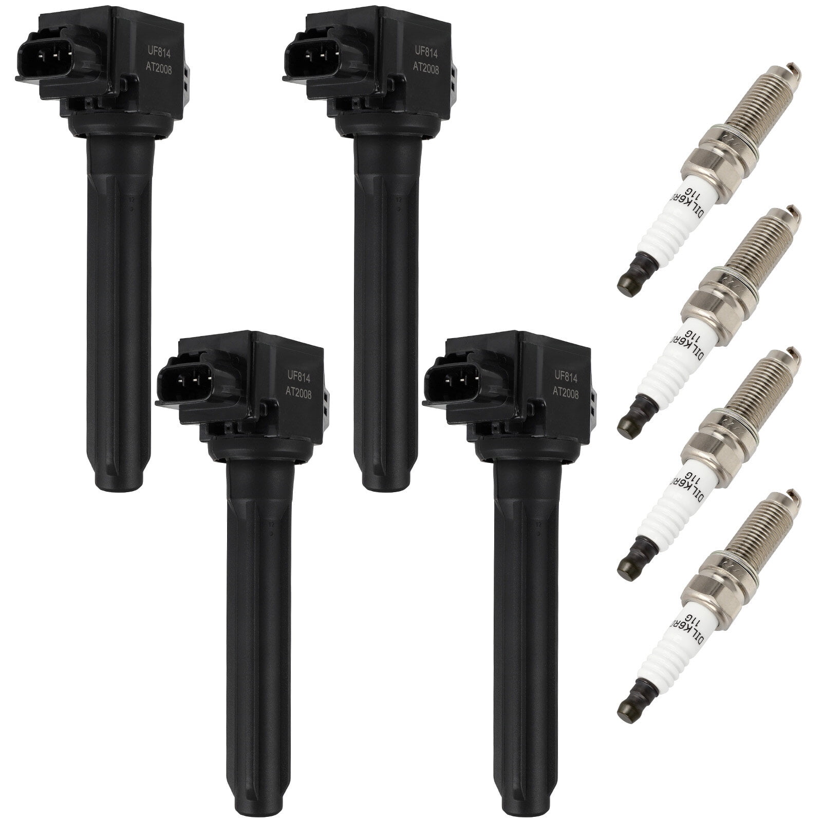 Mikan.④ ECCPP UF814 4 ignition coils wilth 4 iridium Spark Plugs