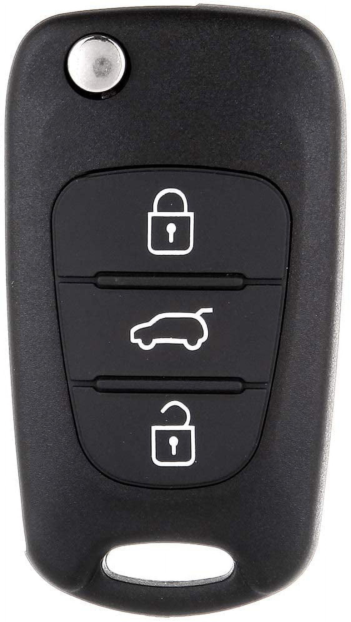 ECCPP Uncut Keyless Entry Remote Key Fob Shell Case Replacement for Kia for Rio/for Rondo/for Soul/for Sportage (Pack of 1)