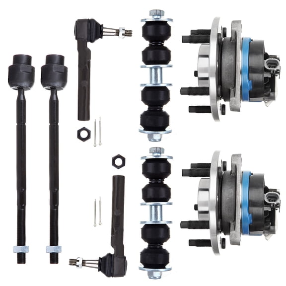 ECCPP Wheel Hub Assembly 1997 1998 1999 2000 2001 2002 2003 2004 2005 for Chevrolet for Malibu for Oldsmobile Alero for Pontiac Grand Am - Hub Bearing Sway Bar Link Set Tie Rod Tool