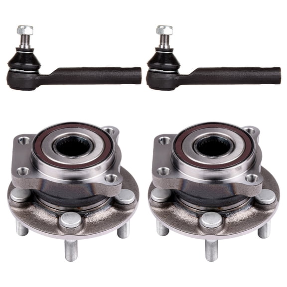 ECCPP Wheel Hub Assembly 2005 2006 2007 2008 2009 2010 2011 2012 2013 2014 for Subaru Legacy for Subaru OUTBACK - Front Outer Tie Rod End Wheel Hub Bearing