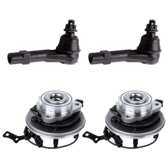 ECCPP Wheel Hub Assembly 2006 2007 2008 2009 2010 For Ford Explorer 2006 2007 2008 2009 2010 For Mercury Mountaineer - Front Outer Tie Rod End Wheel Hub Bearing