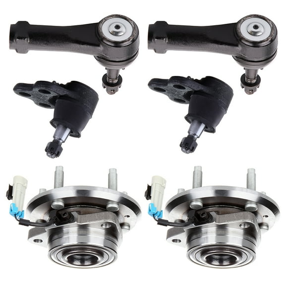 ECCPP Wheel Hub Assembly 2007 2008 2009 for Chevrolet Equinox for Pontiac Torrent for Saturn Vue - Front Lower Ball Joint Front Outer Tie Rod End Wheel Hub Bearing