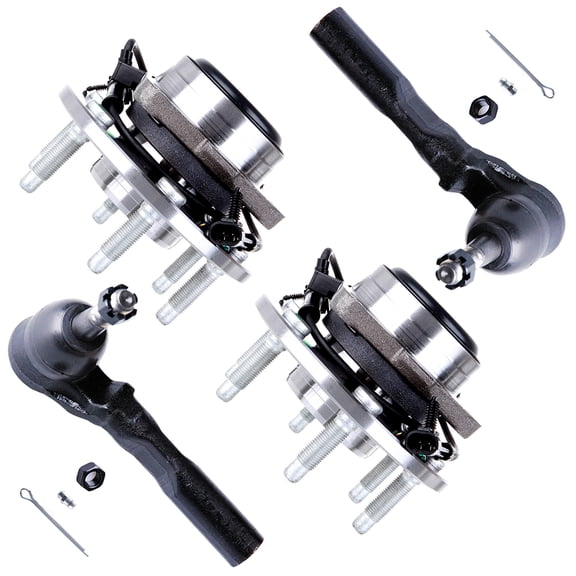 ECCPP Wheel Hub Assembly For 1999 2000 2001 2002 2003 2004 2005 2006 2007 for Chevrolet Silverado 1500 for GMC Sierra 1500 - Front Outer Tie Rod End Wheel Hub Bearing